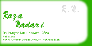 roza madari business card